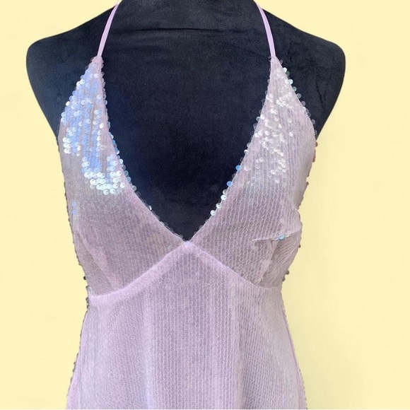 Oh Polly Lilac Sequin Dress - Picture 3 of 9